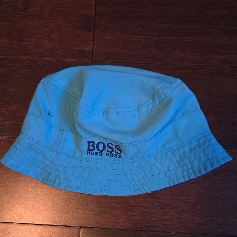 Hugo Boss Blue Reversable Bucket Hat
